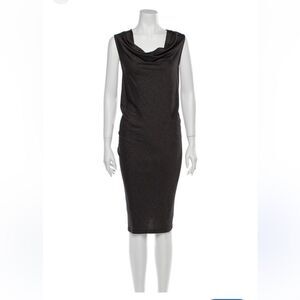 TSE Cowl Neck Midi Length Dress Size Large